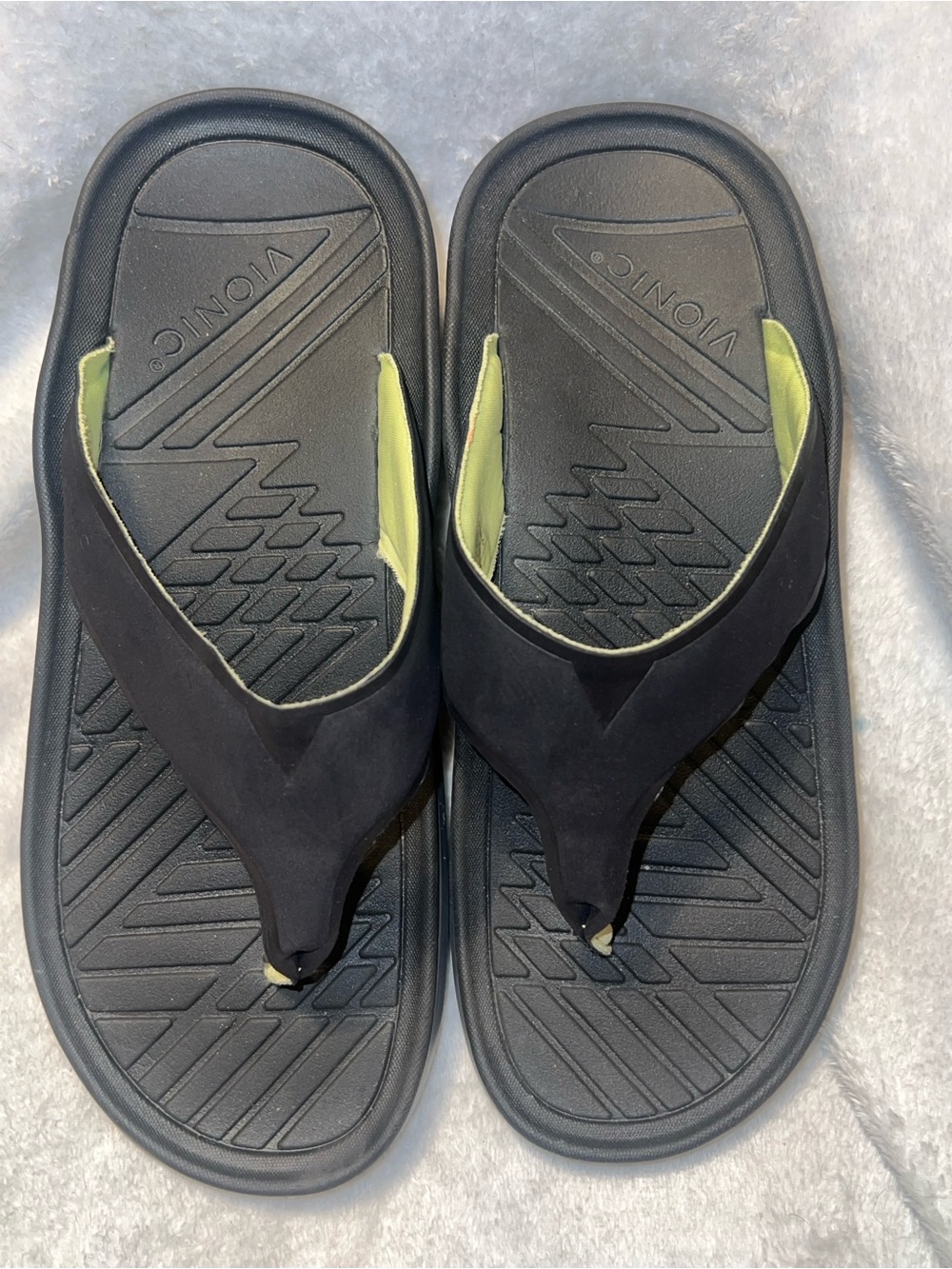 Vionic restore recovery flip flop sandals men size 9.5 woman size 11